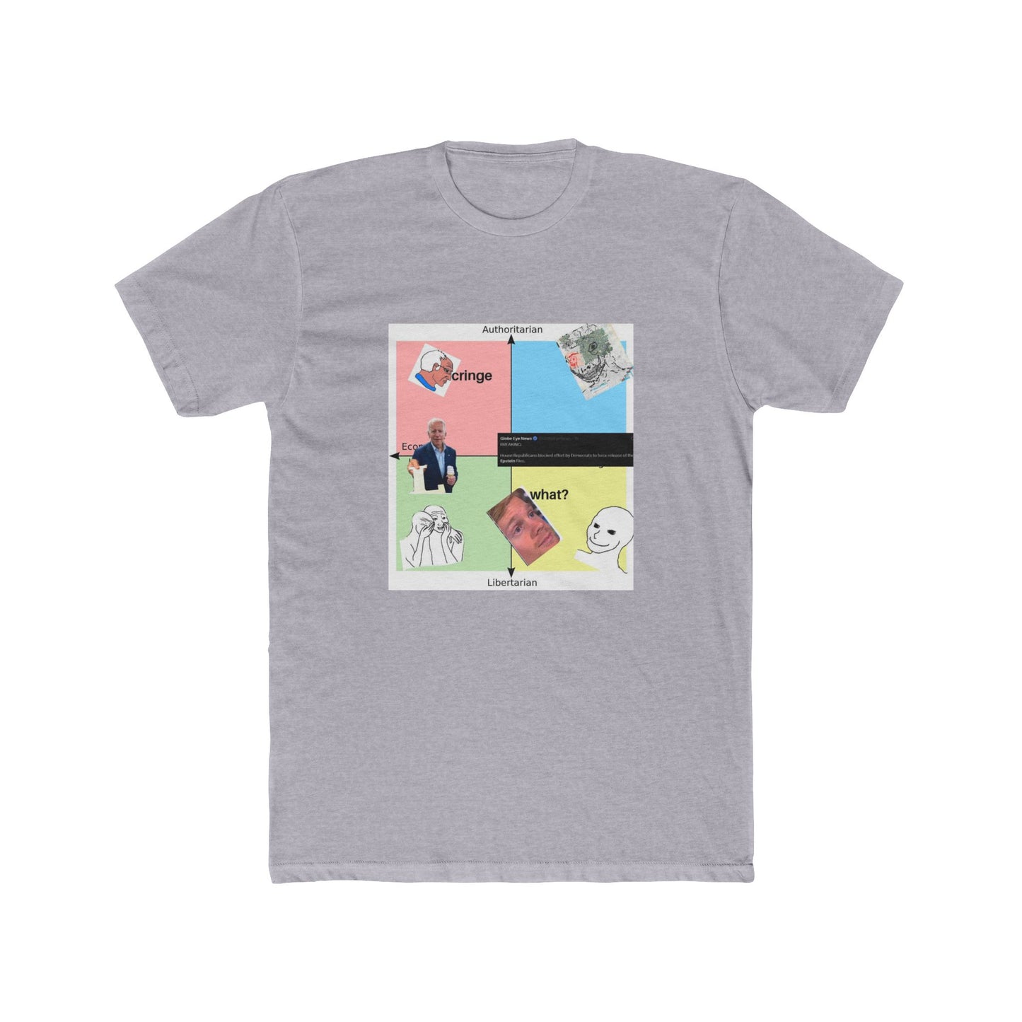 Btw Charlie Kirk just said he is not going to cover Epstein anymore, lmao - meme on a T-shirt