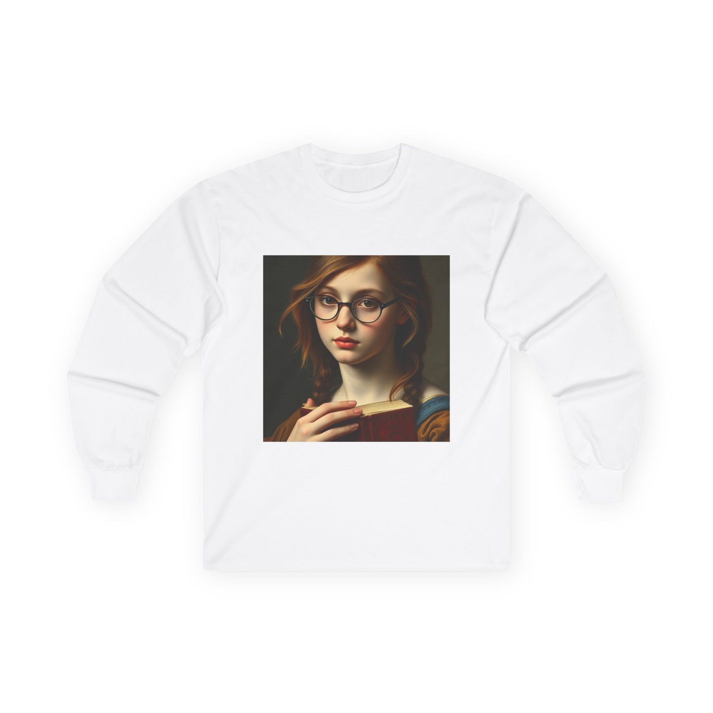 Literary Girl Long Sleeve Tee, Book Lover Gift, Cozy Reading Shirt, Gift for Readers, Literary Fashion, Unisex Tee