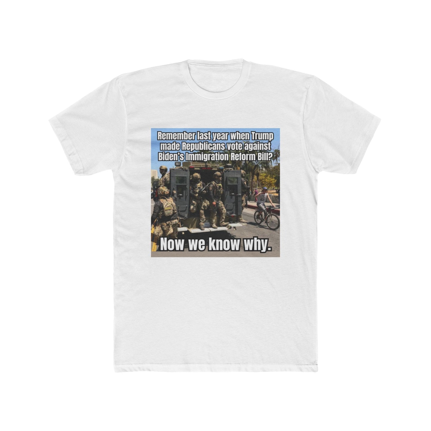 Reichstag Fire 2.0 - meme on a T-shirt