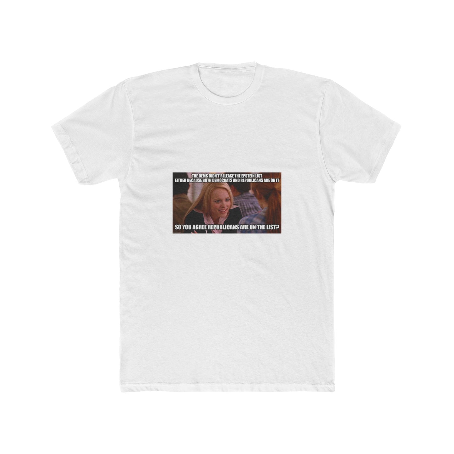 "but why didn't Biden release the list when he was in office?" - meme on a T-shirt