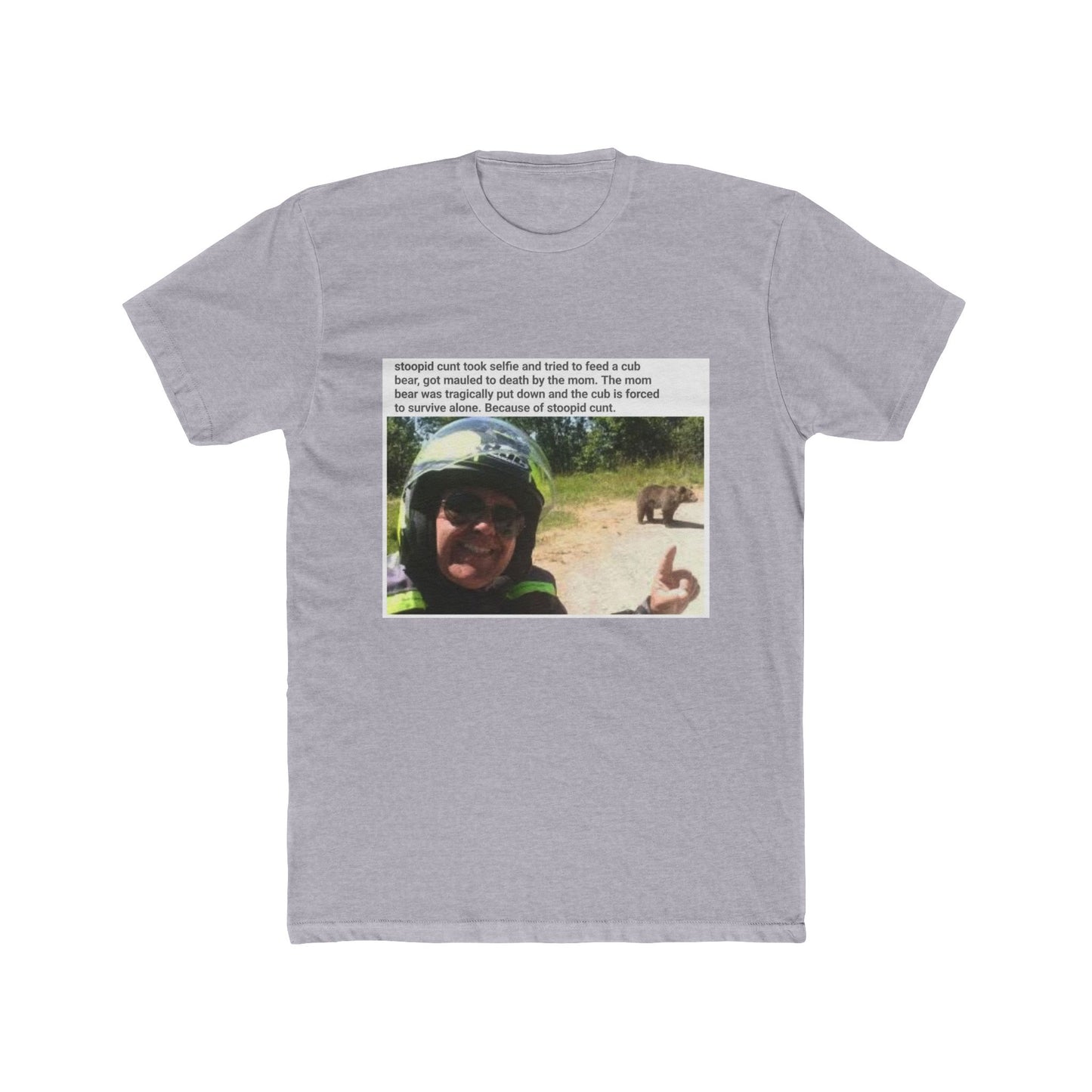 This headline is more accurate - meme on a T-shirt