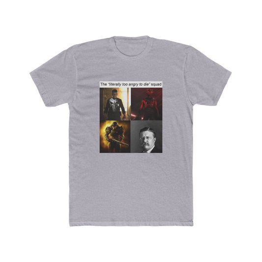 "imagine dying to gunshots lol" - meme on a T-shirt