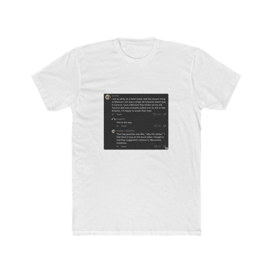 White woman puts Mexican flag on her truck to waste ICE's time